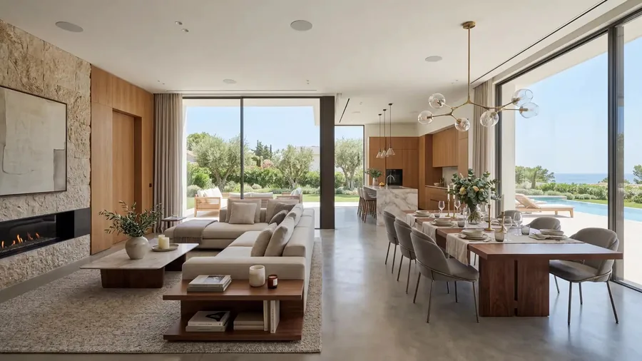 The living room of La Colina