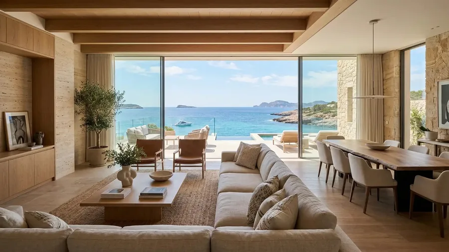 The living room of Sa Punta