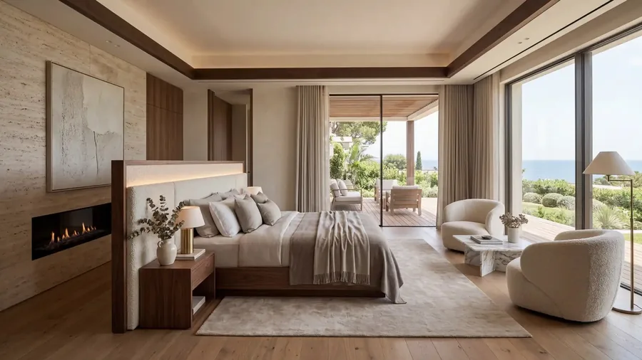 A bedroom of Villa Sirena